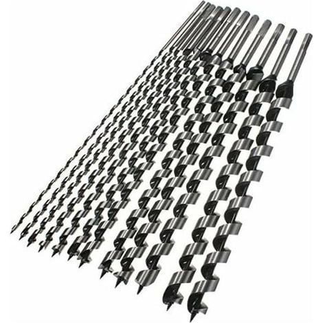 Foret tarière 460mm pour bois – Acier haute teneur en carbone – Point brad point – Perçage rapide et lisse – 6-28mm pour perceuse (1/4)