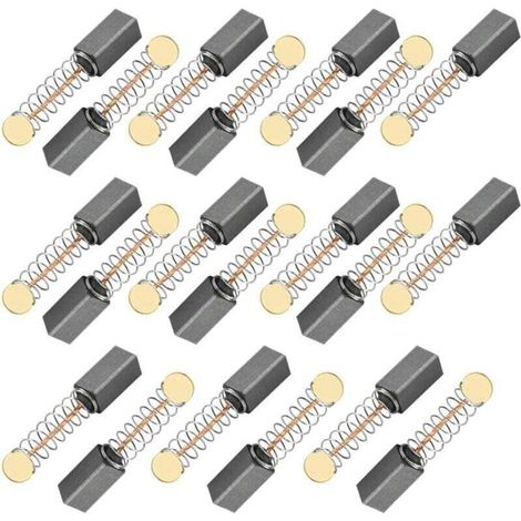 20 Paires Balais de Charbon 5 5 13mm pour Scie Circulaire Perceuse Rotative Dépoussiéreur Moto Outil Électrique Moteur Électrique Accessoires de Remplacement