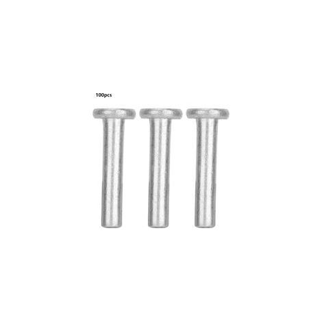 Rivets en aluminium tête plate GB867 M4 × 100 pièces – diamètre 4 mm, longueur 25 mm, fixation solide et résistante (1/5)
