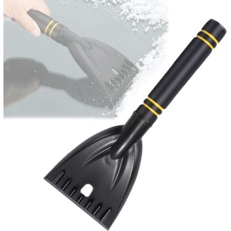 Grattoir à Glace Pour Voiture Lame Large Et Sécurisée, Grattoir Glace Voiture Ergonomique Rapide Puissant, Raclette Voiture 2 En 1 Givre Avec Poignée ABS, Pour Pare-Brise Et Fenêtre 30cm(Noir) (1/5)