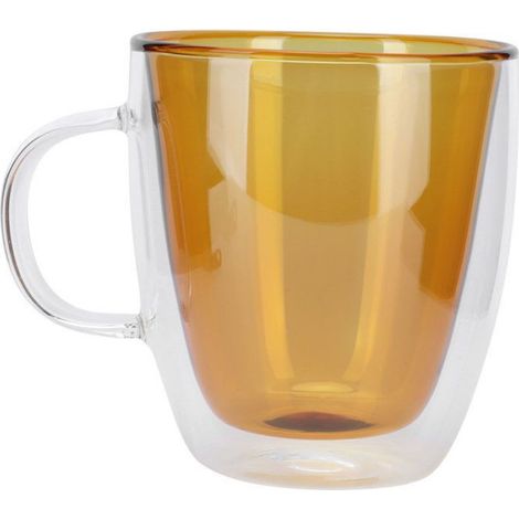 Tasse À Café - Verre Borosilicate Double Paroi - Résistante À La Chaleur - Pour Maison Bureau École - 350 Ml (1/5)
