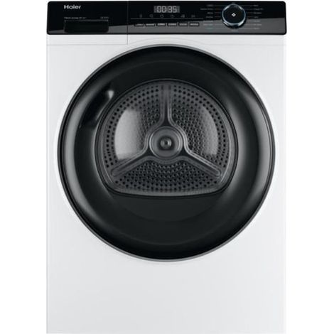 Haier – Sèche-linge à condensation 10 kg – Classe énergétique A++ – Niveau sonore 65 dB – Système de séchage pompe à chaleur – 15 programmes (1/5)