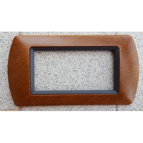 Abs Placchette Compatibilial Pour Living International Placca Series Bois Clair
