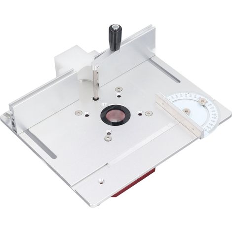 Socle de remontée de défonceuse en aluminium 0-54mm système de levage kit plateau d'insertion pour scie à ruban 64-65mm (1/5)