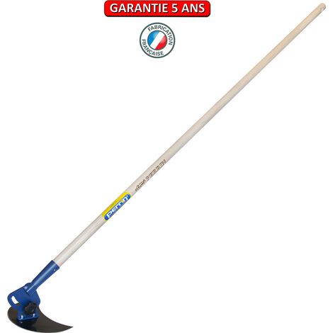Azada de 3 hojas – mango de madera de 150 cm – herramienta para desherbar OUTILS PERRIN