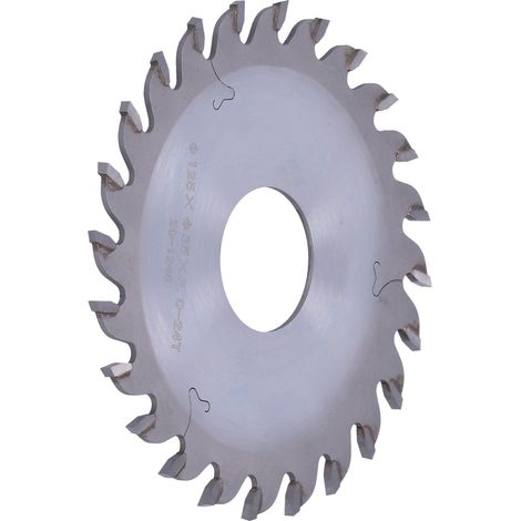 Lame de scie en alliage pour le travail du bois, 24 dents, pour la coupe du bois, fraisage vertical et rainurage, 125 x 35 x 3-24 dents (1/5)