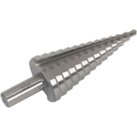 Sealey Double Flute HSS M2 Step Drill Bit 4-30mm AK4732