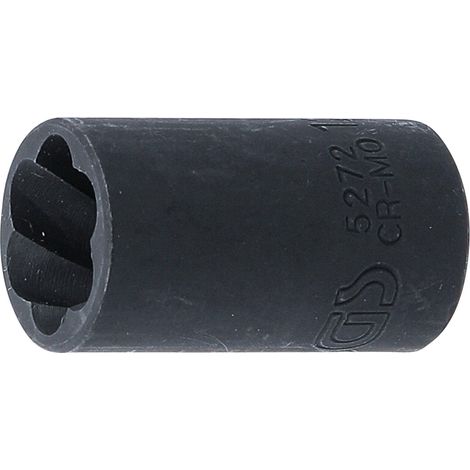 Vaso extractor BGS Technic negro 12 mm acero cromo molibdeno (1/4)