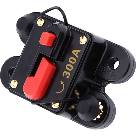 Disjoncteur réarmable 12V pour voiture bateau moto audio stéréo, fusible réinitialisable 300A (1/5)