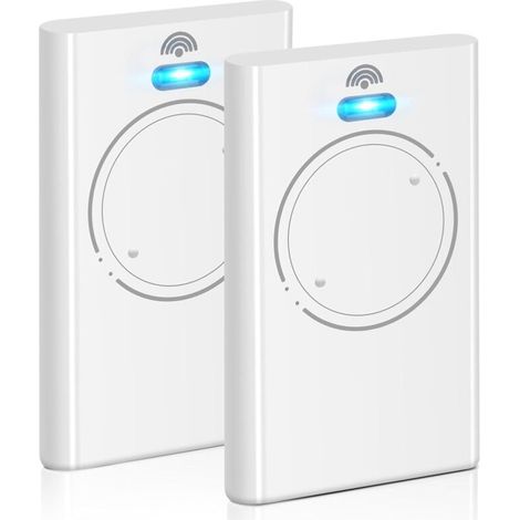 Lot de 2 télécommandes 868 MHz pour ouvre-porte de garage XT2 868 SLH LR, 2 canaux, blanc (1/5)