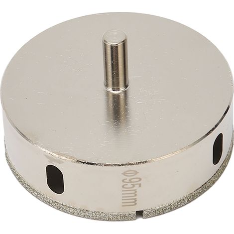 Foret diamanté de 95 mm pour scie cloche, céramique, porcelaine, verre, marbre, granit et quartz. (1/5)