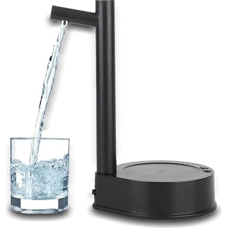 FLEXMAN Distributeur d'Eau Électrique Bureau, Pompe Eau Potable Portable Distributeur Bouteille d'Eau Électrique Portable Pompe Bouteille d'Eau Bureau pour Bureau Camping Maison (Noir) (1/5)