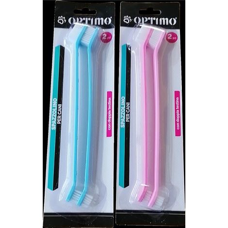 SPAZZOLINO DENTI PER CANI 2 PZ IN COLORAZIONE ASSORTITA OKX