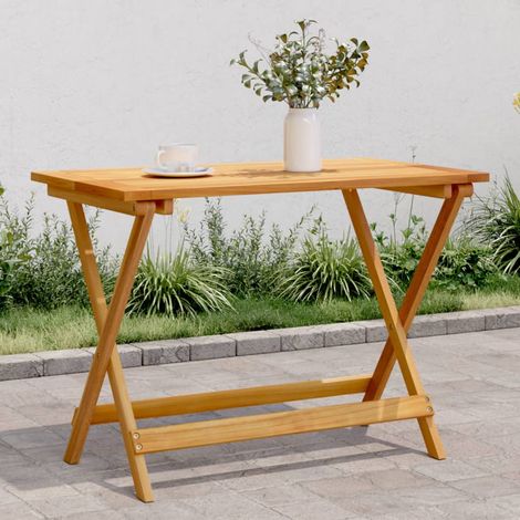 vidaXL Tavolo Giardino Pieghevole 90x52,5x65 cm Legno Massello Acacia