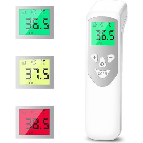 Berührungsloses Stirnthermometer für Erwachsene und Babys, Infrarot-Thermometer mit Sofortmessung in 1 Sekunde, Speicherfunktion, LCD-Bildschirm (1/5)