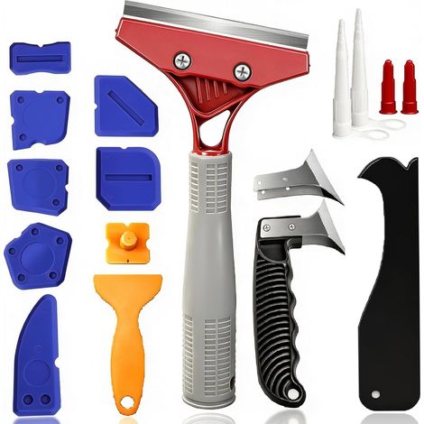 Set 25 pièces pour enlever et lisser les joints silicone – Grattoir (1/5)