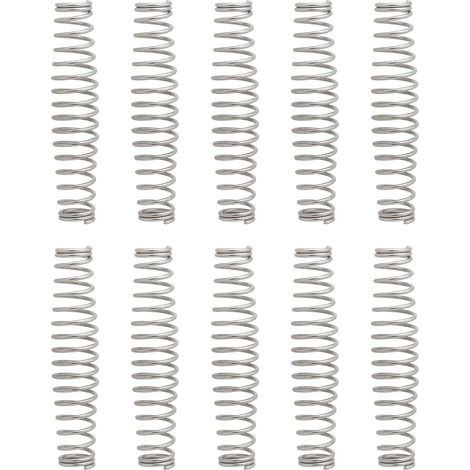 Lot de 10 sécateurs à ressort en acier inoxydable - Pièce de rechange - Ciseaux de jardinage - Outils d'élagage pour tondeuse de jardin - 5 x 1 cm (1/5)