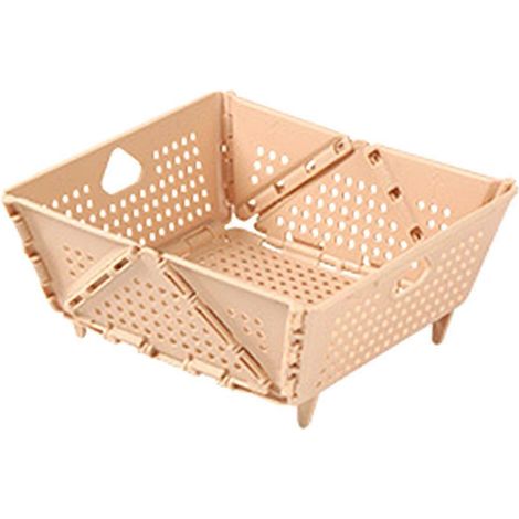 Passoire pliable en plastique - Panier d'égouttage avec pieds de support--- (1/5)