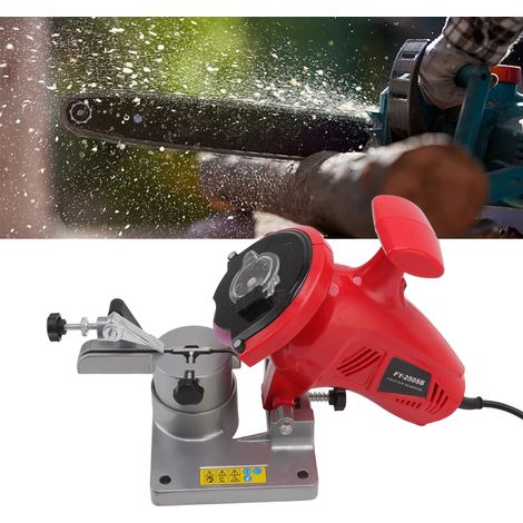 Meuleuse Chaîne 250W pour Aiguiser Chaînes de Tronçonneuse Support 100MM Aiguisage Table Compatible avec Outils Électriques 230V Européen-KZQ (1/2)