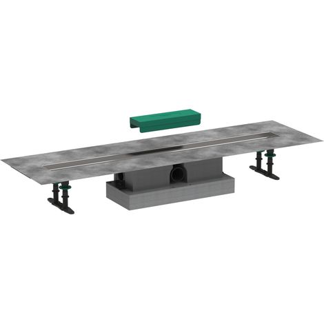 Hansgrohe uBox universal - Ensemble complet pour caniveaux de douche linéaires 900, pour installation standard, inox 56025180 (1/3)