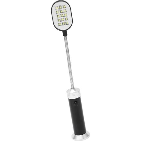 360° drehbare Schwanenhals-Magnetlampe, helle, wetterfeste LED, für Outdoor-Arbeit, Angeln, Grillen, Radfahren, Schwarz (1/4)