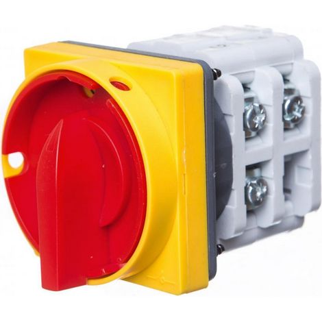 Interruptor de leva 0-1 3P 40A para montaje en panel con placa frontal Arc 40-15 IP-65 924058
