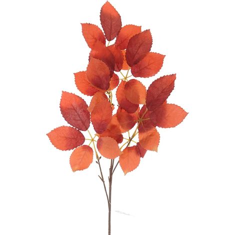 DPI Herbstdeko - Laubzweig Orange 68 cm - Kunstpflanzen