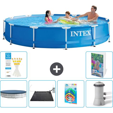 Frame Pool Rund - 366x76 cm - 7-teilig S37