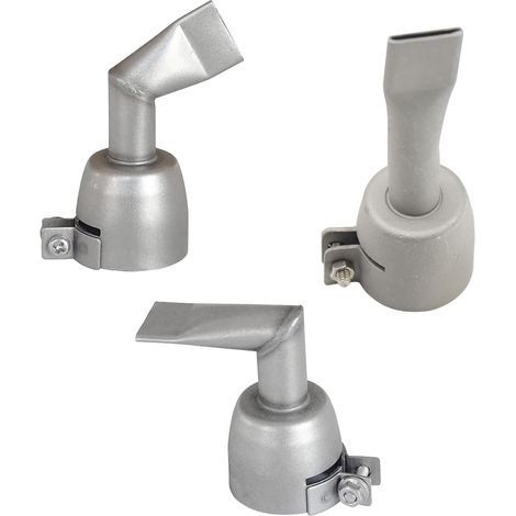Set di 3 ugelli piatti per pistola ad aria calda - 3 modelli da 20 mm - 90 gradi/120 gradi/pistola ad aria calda - Accessori per saldatura di plastica PP e PVC (1/5)
