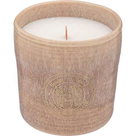 Bougie parfumée Marco 350g pot céramique bois sauvage - Atmosphera créateur d'intérieur