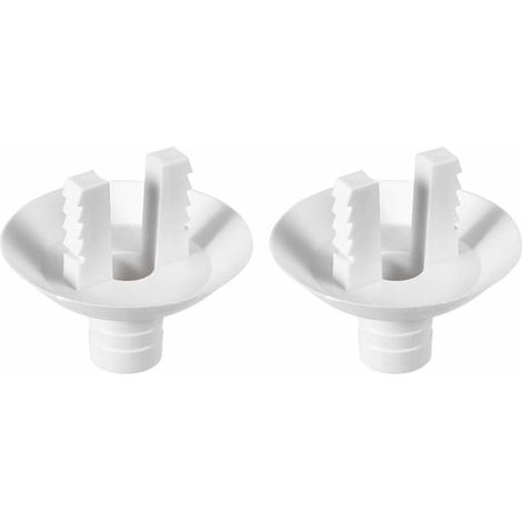 Raccord coude drainage climatiseur 27-28 mm, lot 2 pièces - compatible mini-split et mobile (1/4)