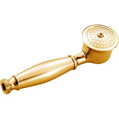 Poignée de douche chromée dorée en laiton, accessoire de douche de salle de bain en cuivre. (1/5)
