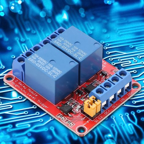 2-Kanal-Relaismodul mit Trenn-Optokoppler, High/Low-Pegel-Triggerung (5 V) (1/5)