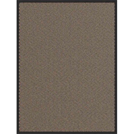 Zerbino antiscivolo flessibile per esterni 90 x 120 cm zerbino d'ingresso dal design moderno in PP marrone 020058131