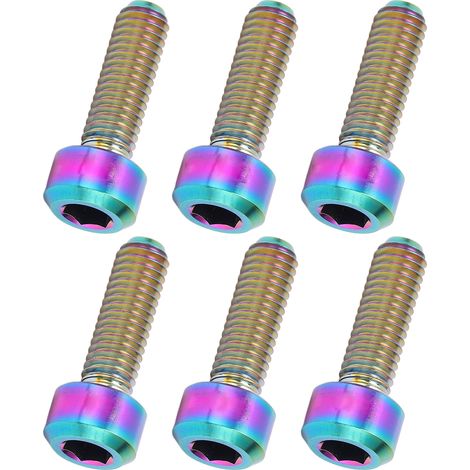 Vis de guidon de vélo M5x16mm en alliage de titane, colorées, pour VTT (1/5)
