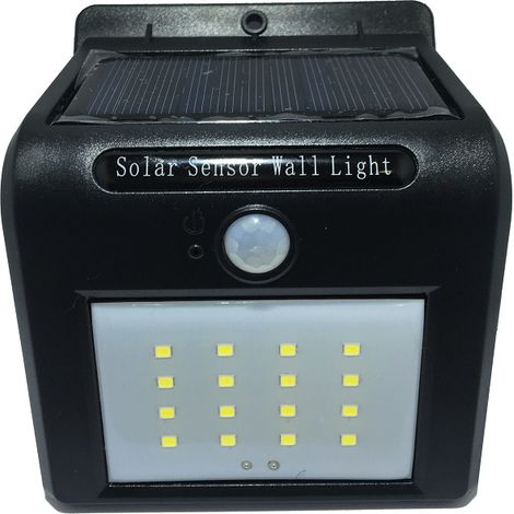 LED solar Außenbeleuchtung Spot in schwarz Bewegungsmelder 2 (1/2)