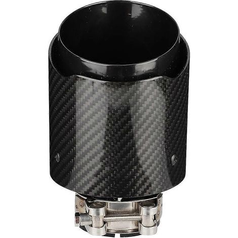 Universelle Auspuffendrohre aus Kohlefaser (63 mm Einlass – 101 mm Auslass) für Fahrzeugmodifikationen