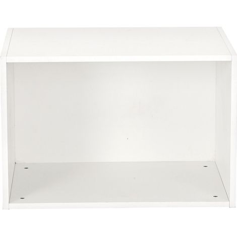 Module surélévation de dressing en bois "Opéra" - 60 x 45 x 40 cm - Blanc (1/4)