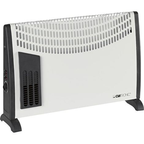 Convecteur mobile 2000 W – 3 réglages de chaleur – Thermostat réglable – Fonction anti-gel – Pour espaces bien isolés – Clatronic