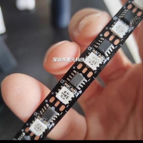 Bande lumineuse Tianwei nouvelle couleur, 24 V, monopoint, à commande unique, 60 LED 1924RGB, circuit intégré externe, perles LED haute luminosité de 10 mm