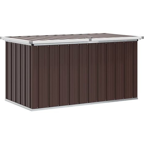 Maison Exclusive - Baule da giardino marrone 129x67x65 cm (1/5)