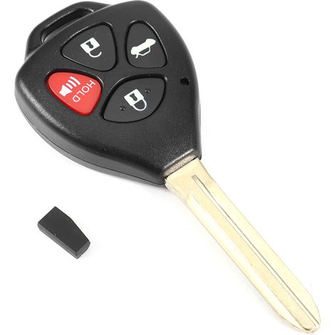 Schwarze 4-Tasten-Ersatzfernbedienung für Toyota Corolla 2008-2010 (1/5)