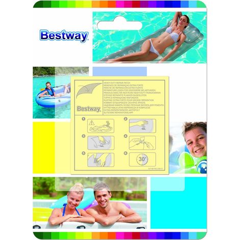 Parche reparacion piscina bestway exterior 62068 10 pz