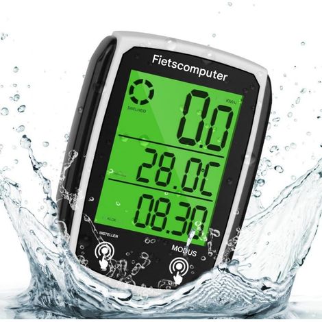 Ordenador Para Bicicleta - 19 Funciones - IP65 Resistente Al Agua - Pantalla LED Con Iluminación De Fondo - Control Táctil - Arranque Y Parada Automáticos - Compatible Con Manillares De 22 2 A 31 8 Mm (1/5)