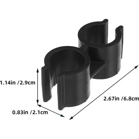 Lot De 4 Pinces De Fixation pour Manche À Balai Et Pelle À Poussière Connecteur Robuste en Plastique Installation Facile pour Accessoires De Nettoyage Domestique (1/5)