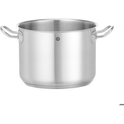 Marmite Sans Couvercle - Fond Capsulé Aluminium Acier Inoxydable - Compatible Induction - Hauteur 160 mm - Diamètre 314 mm - Gris (1/3)