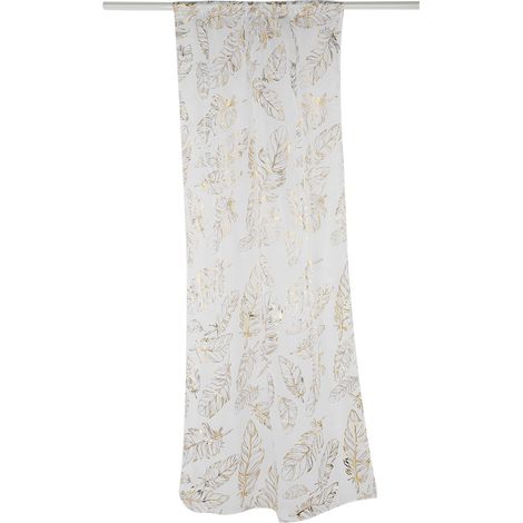 Rideau en tulle doré pour fenêtre, porte, chambre, salon, café (1/5)