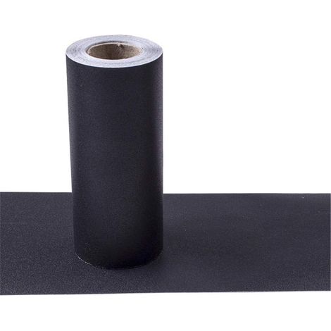 Self-adhesive PVC wallpaper border, waterproof, wall-mounted, cut-out, for bulletin boards, matte black, 10.6cm x 1000cm (1/5)