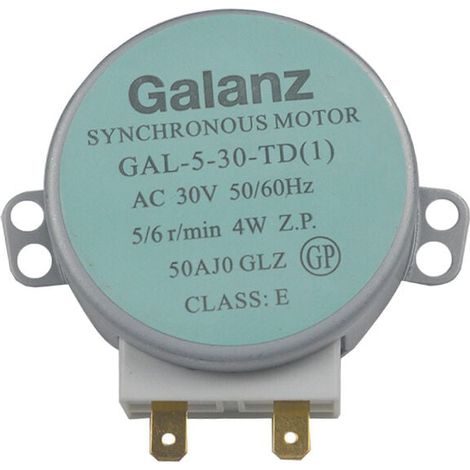 Moteur synchrone de plateau tournant GAL-5-30-TD 30 V 4 W pour accessoires micro-ondes Galan.z (1/4)