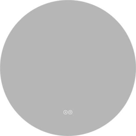 Miroir de salle de bains LED rond 70 cm, rétroéclairé, anti-buée, 3 couleurs de lumière, intensité variable en continu, fonction mémoire, interrupteur tactile, miroir argenté HD sans cuivre de 5 mm (1/5)